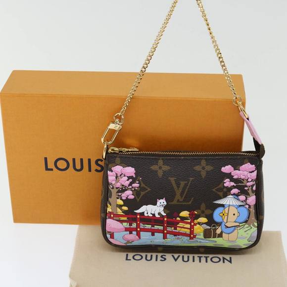 LOUIS VUITTON Monogram Vivienne Mini Pochette Pouch M45905 LV Auth 70308A - Picture 12 of 16